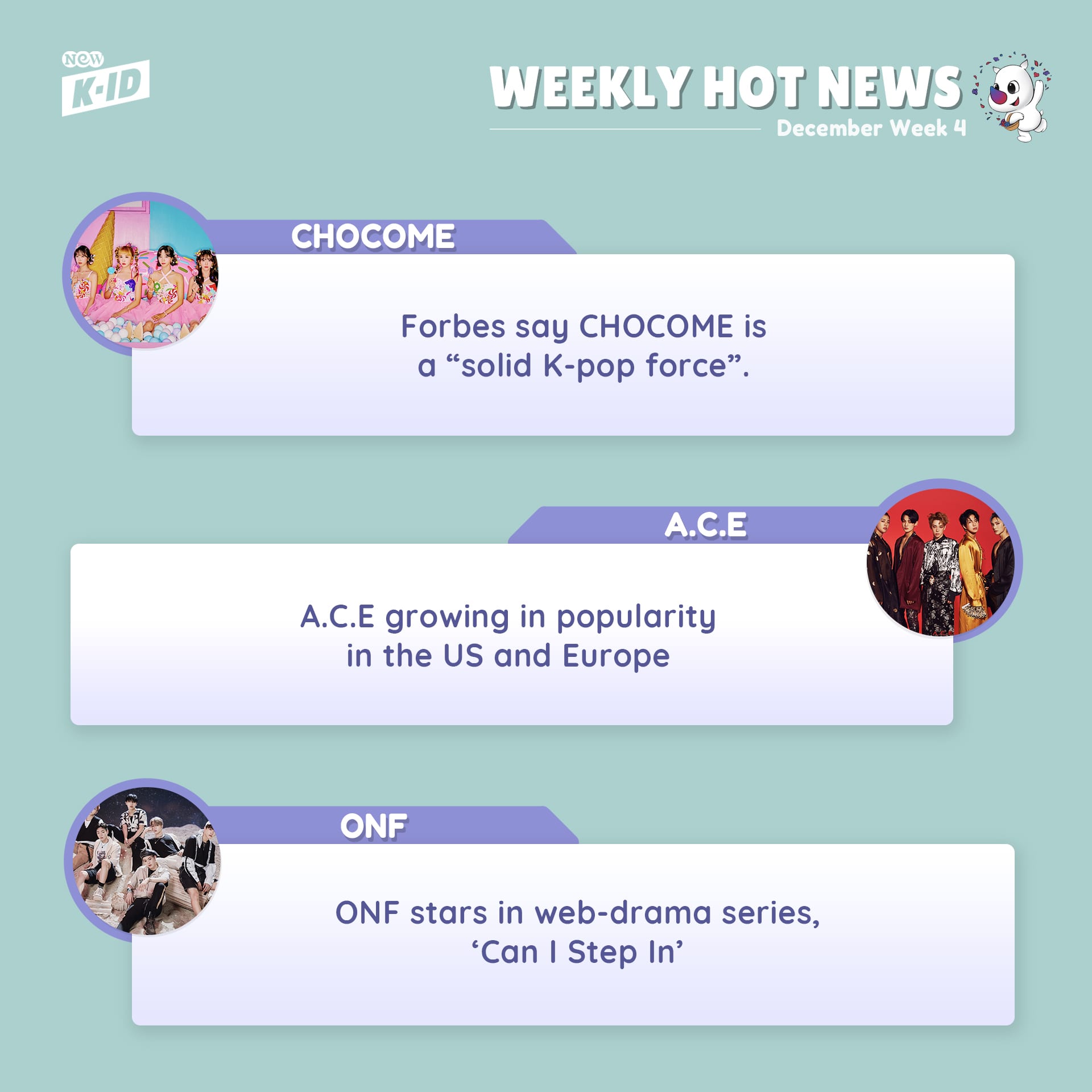 A C E Aces NEW K ID   s Weekly Chart For The First Time - 78