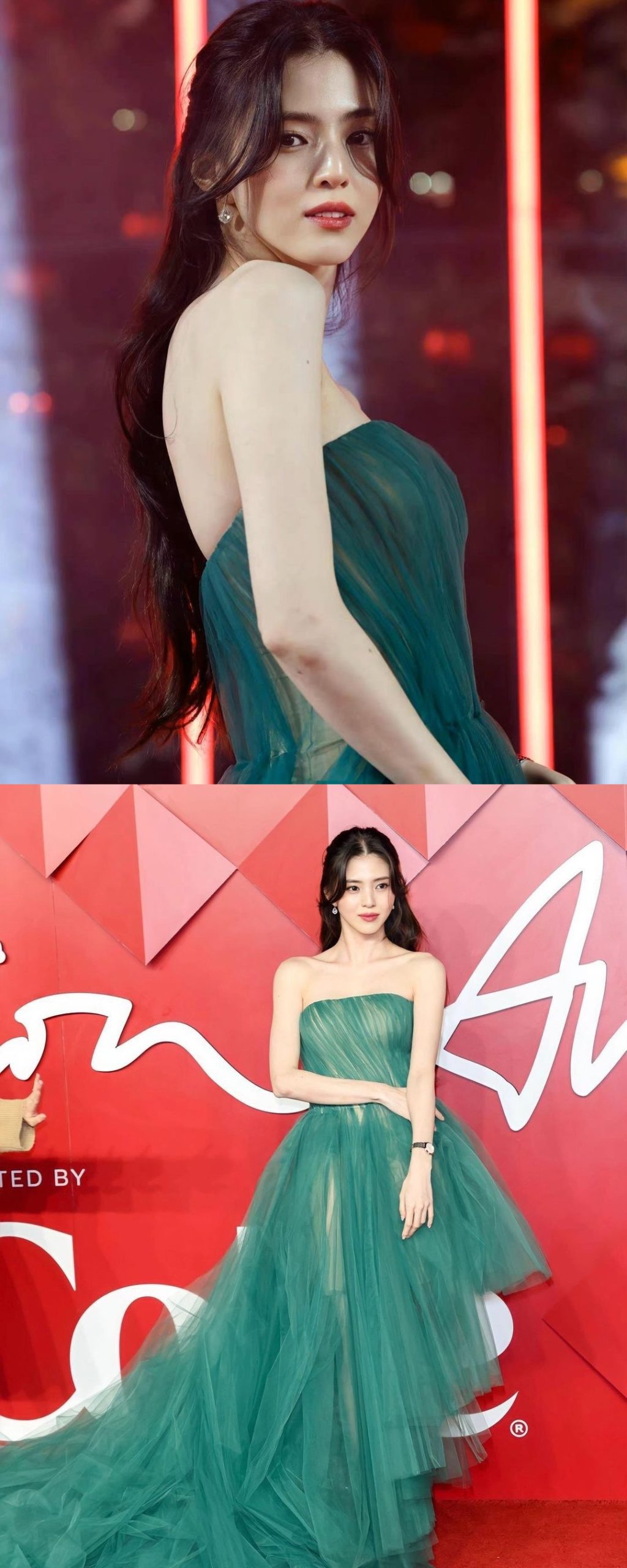 Han So Hee Wowed Everyone When She Turned Around in Her Green See Through Dress - 46