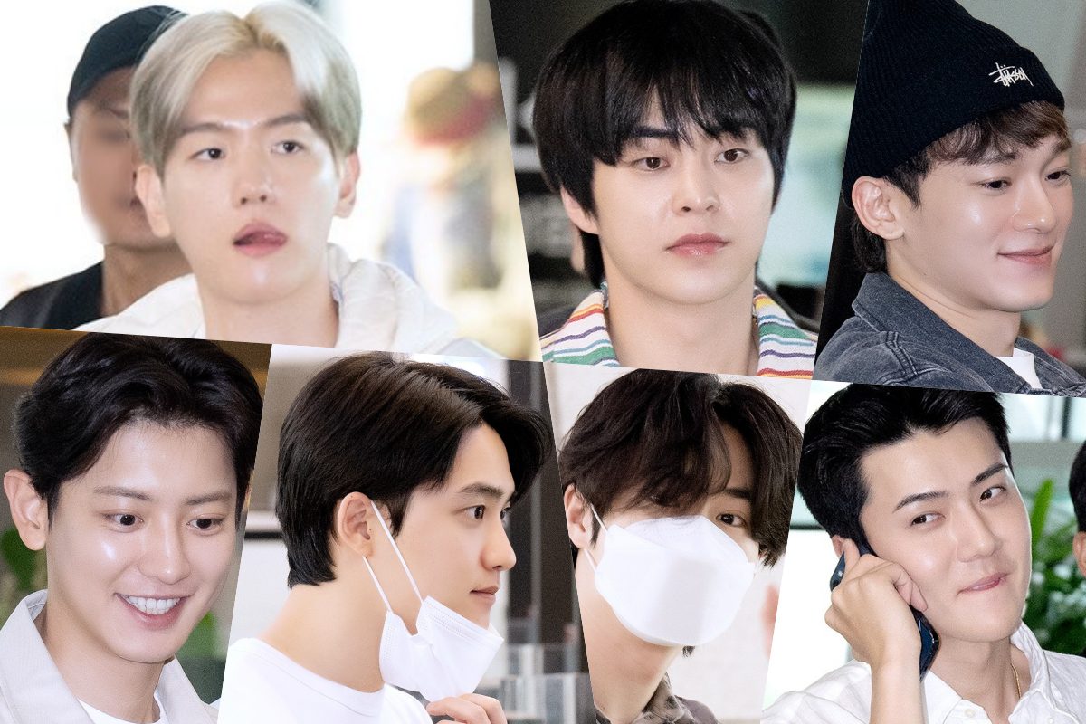 EXO Gear Up for Group Reality Show Members Spotted at Airport With