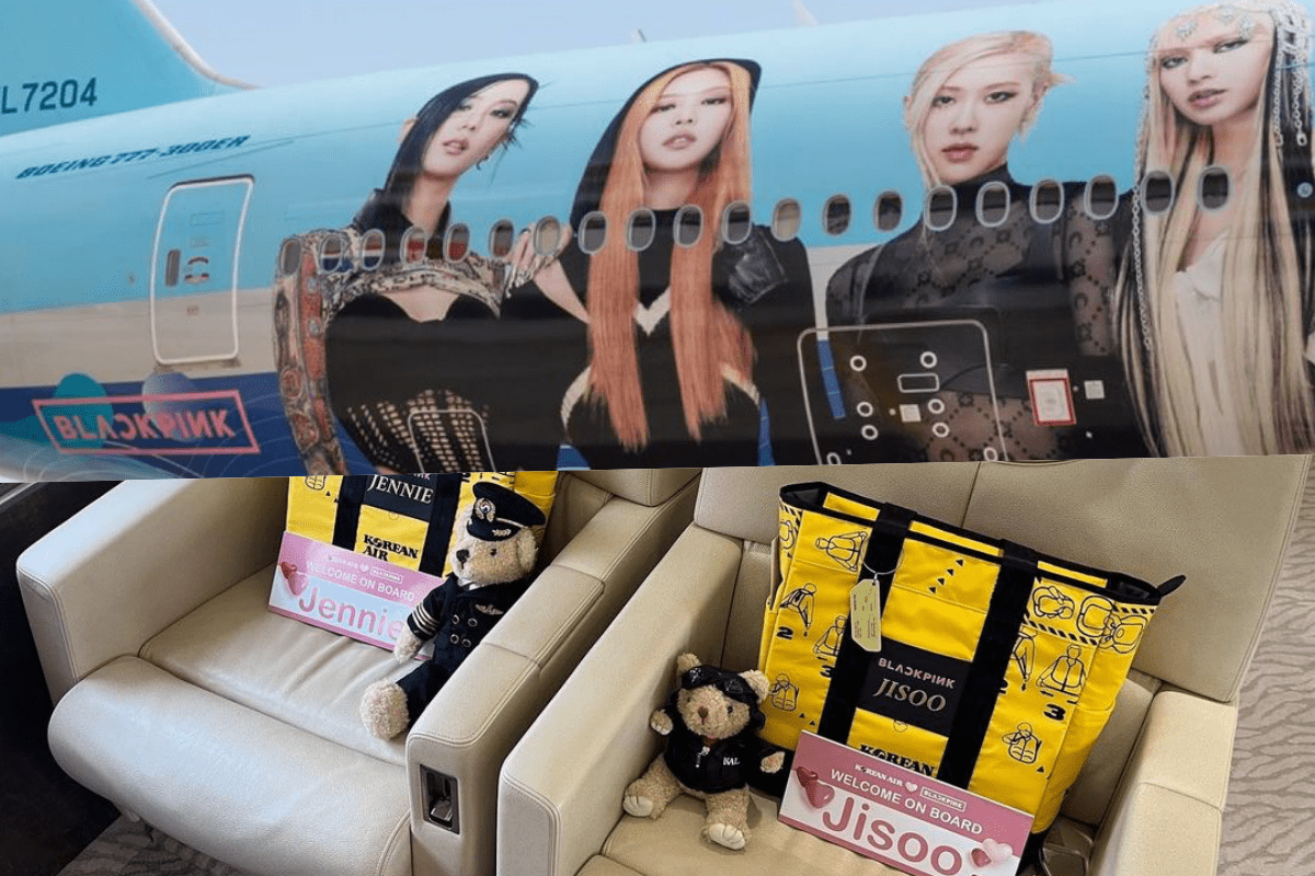 blackpink private jet