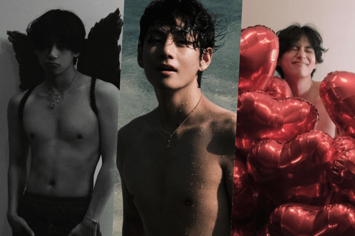 V And Jong.kook Shirtless