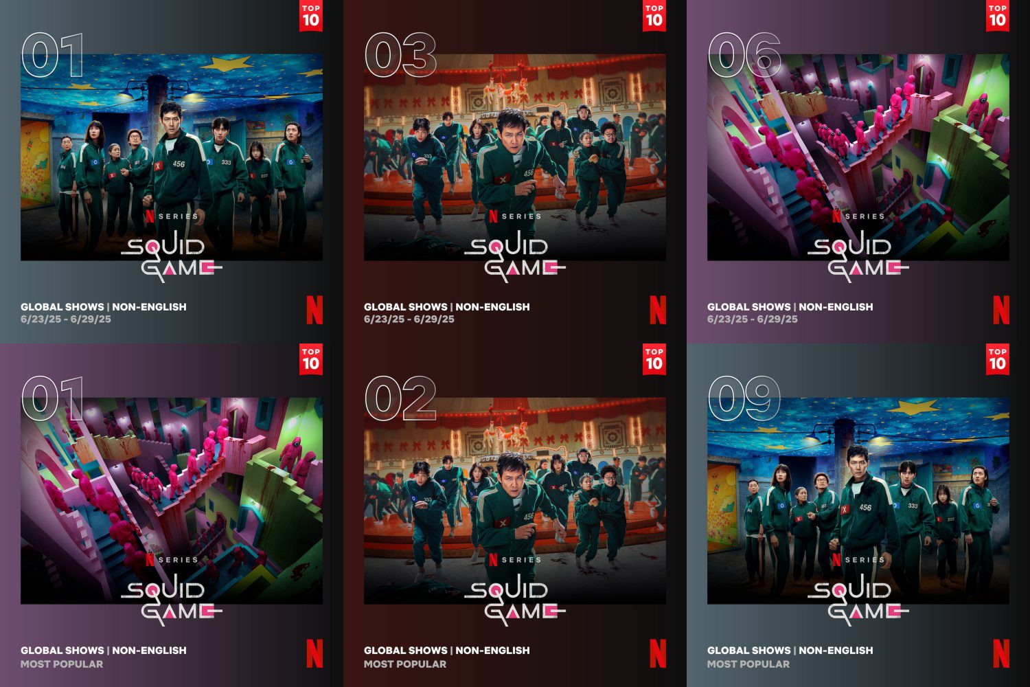 squid game netflix ranking