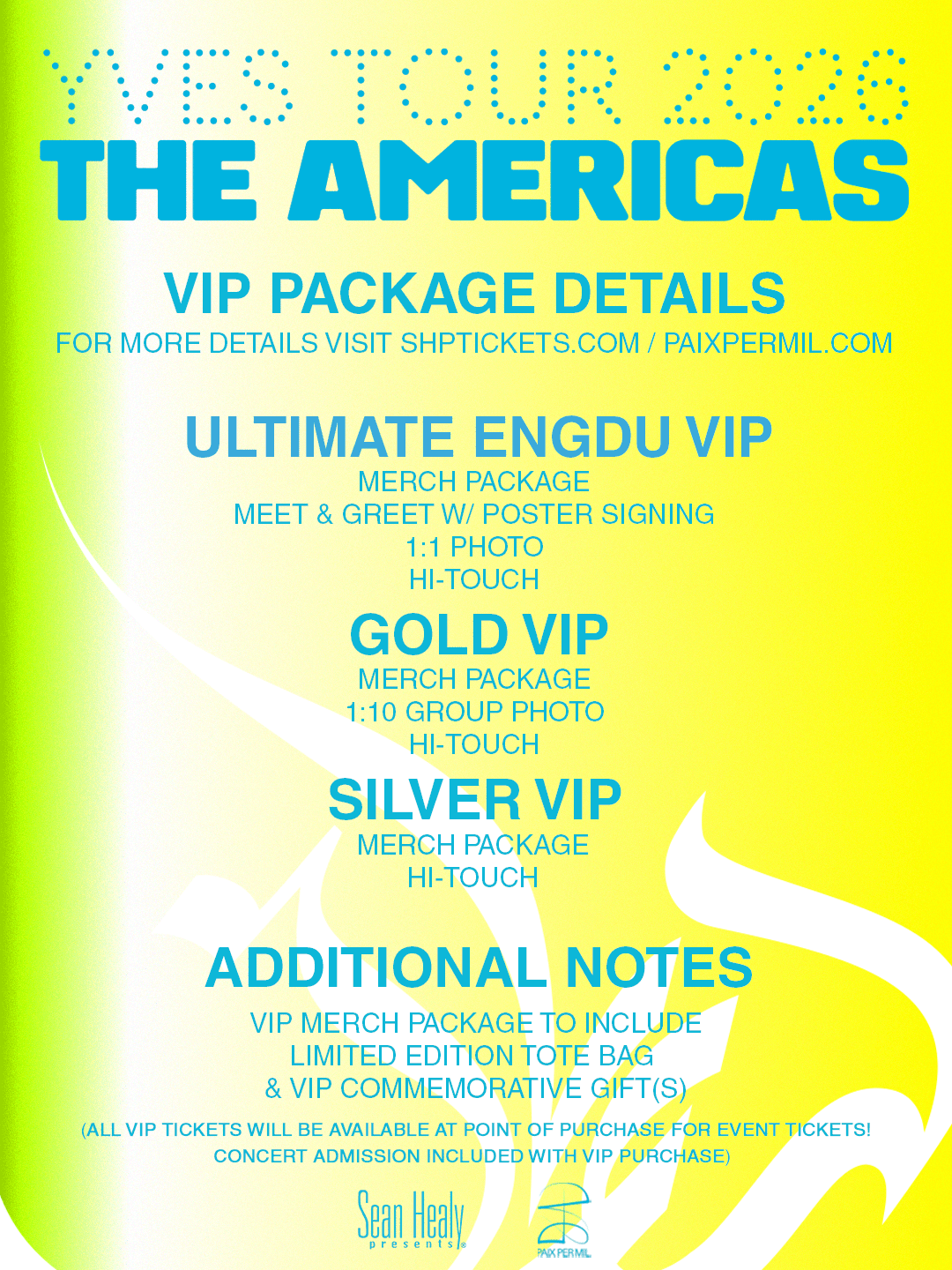 yves 2026 north american tour