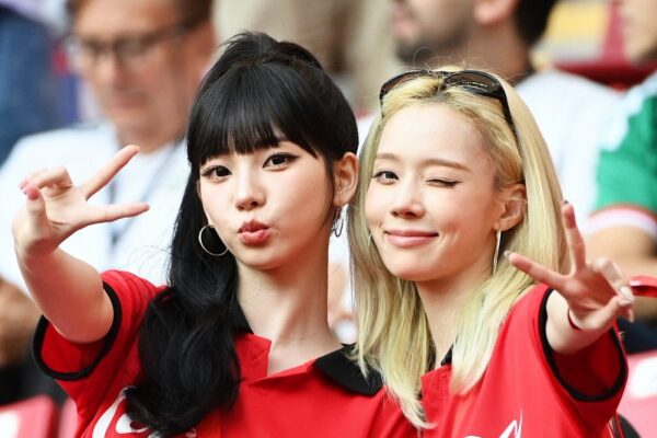 Karina and Winter of aespa Bring Star Power to South Korea’s World Cup Win